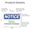 Signmission Full Nitrogen Cylinders OSHA Notice Sign, Aluminum, 10in W x 7in L, 2PK OS-2PACK-NS-A-710-L-15739 - alternate 6